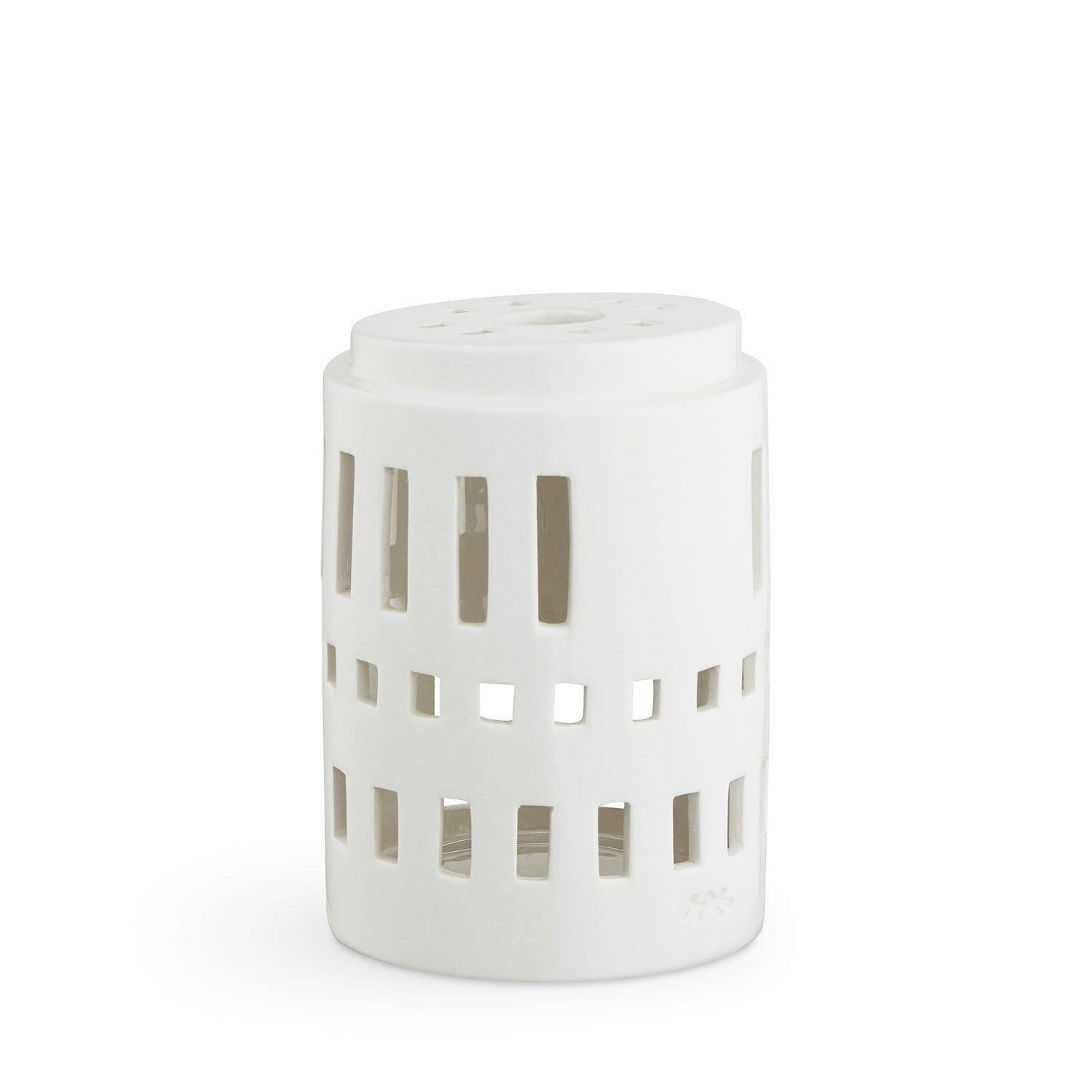 K&auml;hler Urbania Tea Light House Little Tower -  Lyslykter Keramikk Hvit - 691069