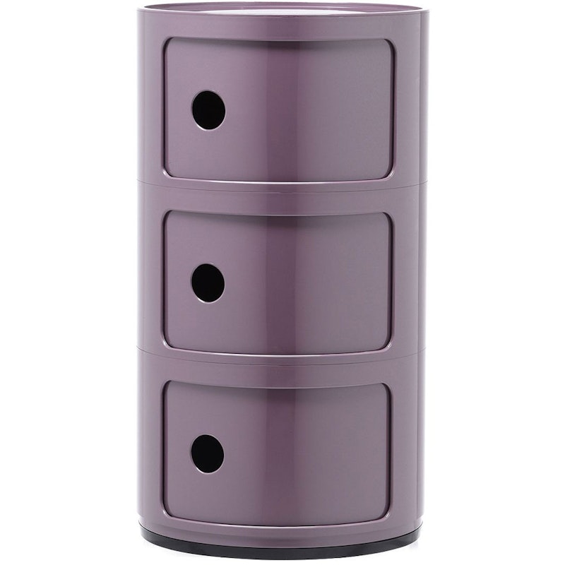 Componibili Classic Oppbevaring med 3 Rom, Violet