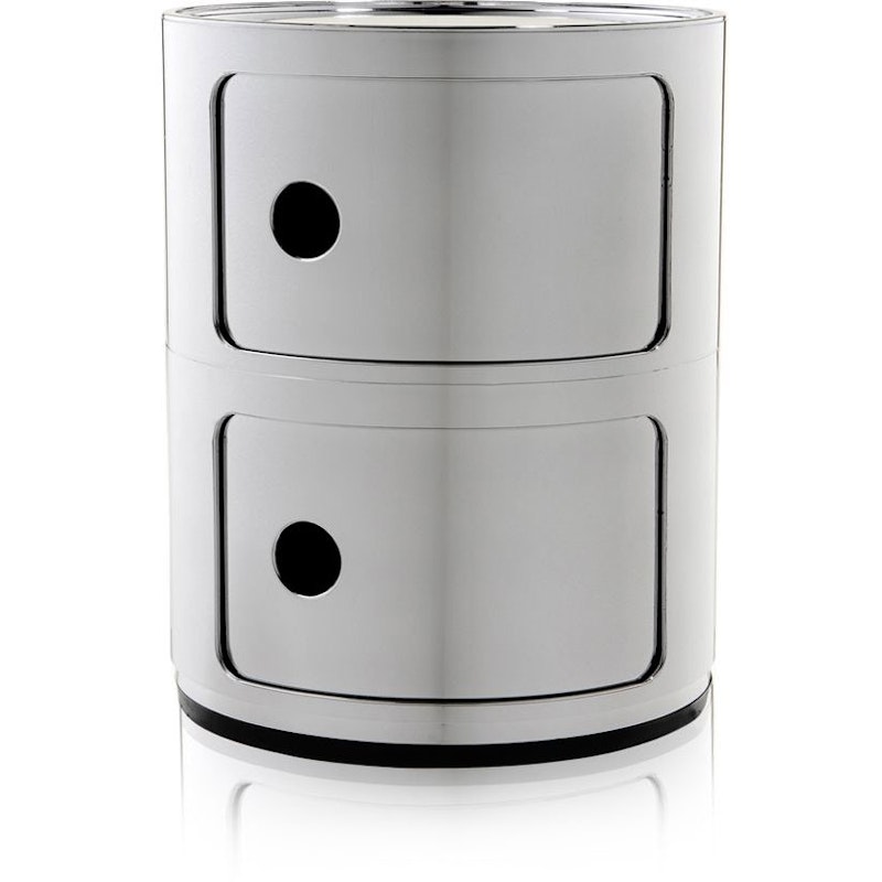 Componibili Metal Oppbevaring med 2 Rom, Krom