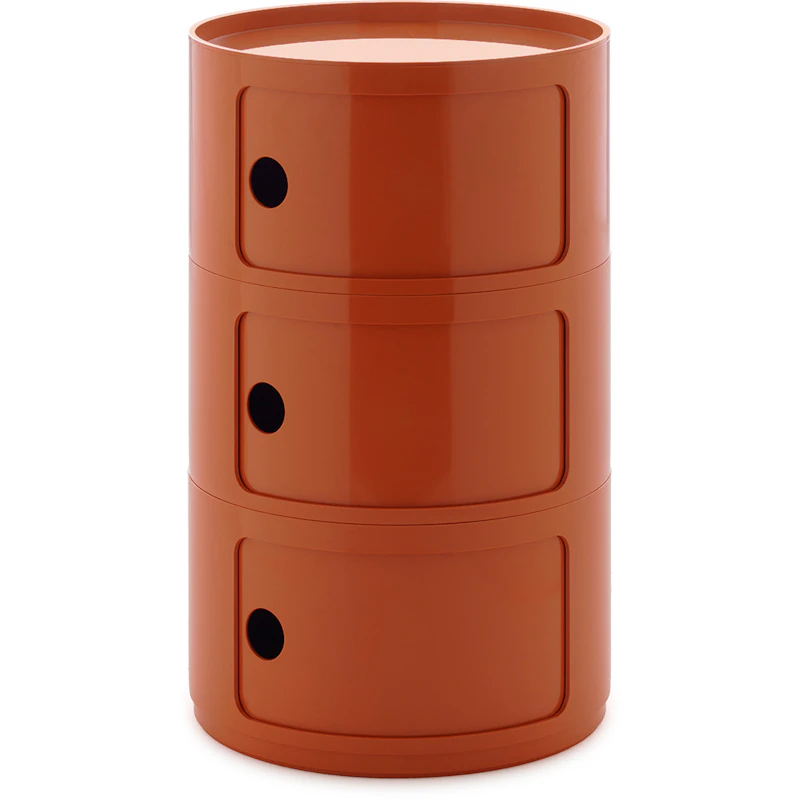 Componibili New Big Oppbevaring Med 3 Rom, Oransje