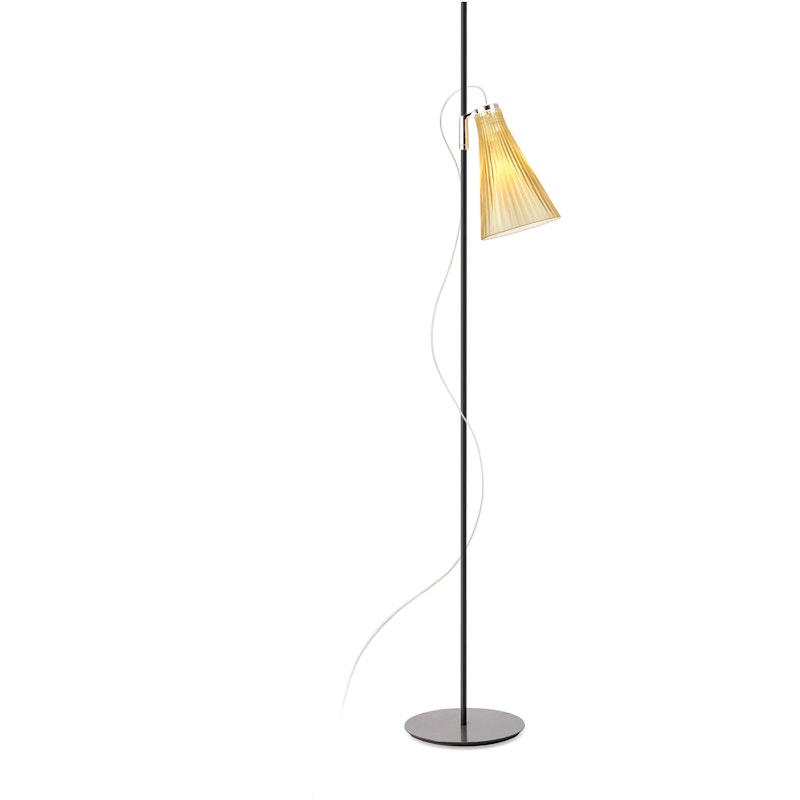 K-Lux Gulvlampe, Svart / Straw Yellow