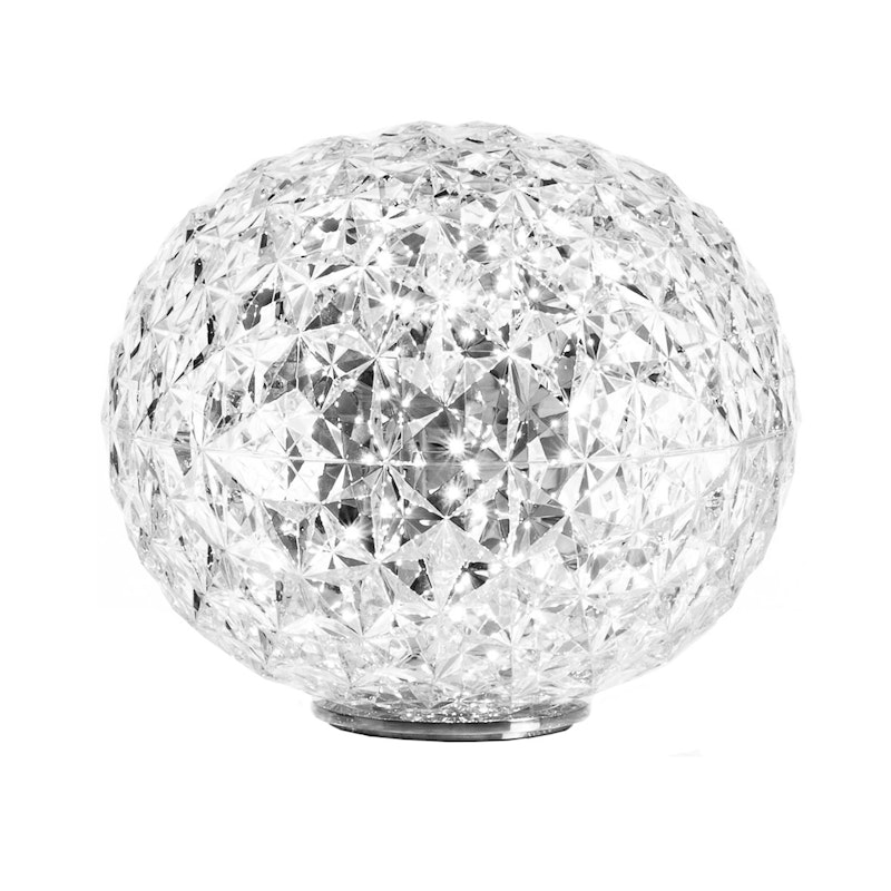 Planet Bordlampe LED Ø33 cm, Krystall