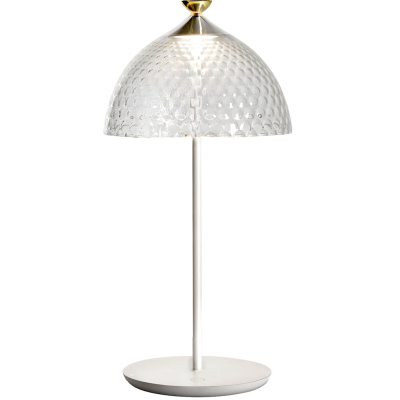 Pumo Bordlampe, Transparent / Hvit