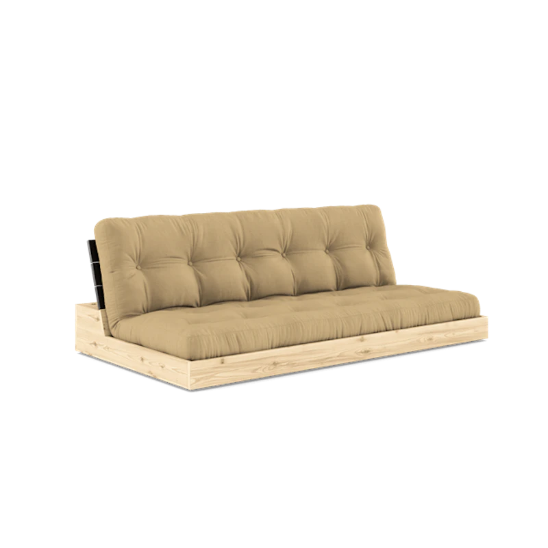Base Sovesofa Med 5-lags Madrass Svart Natt/Beige