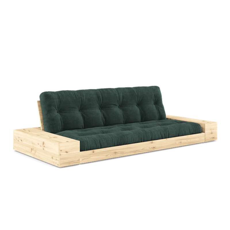 Base Sovesofa Med Sideboks og 5-lags Madrass Klar/Tang