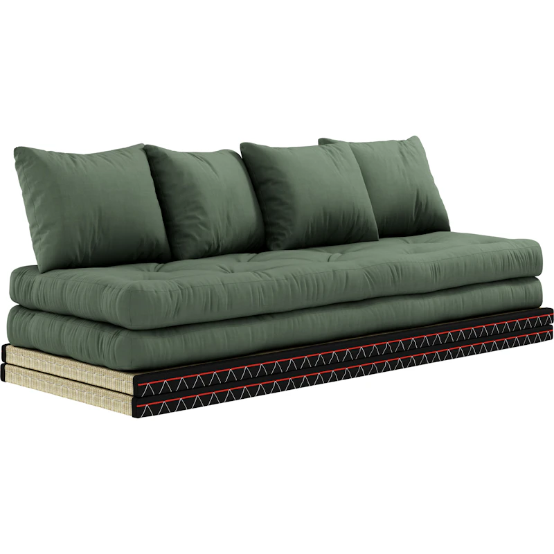 Chico Sofa Med Madrass 80x200 cm, Olivengrønn