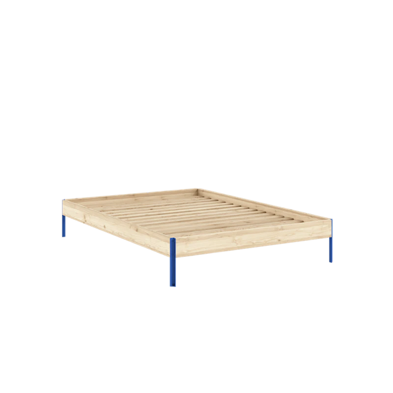 Core Sengeramme 140x200 Raw/Livlig Blå