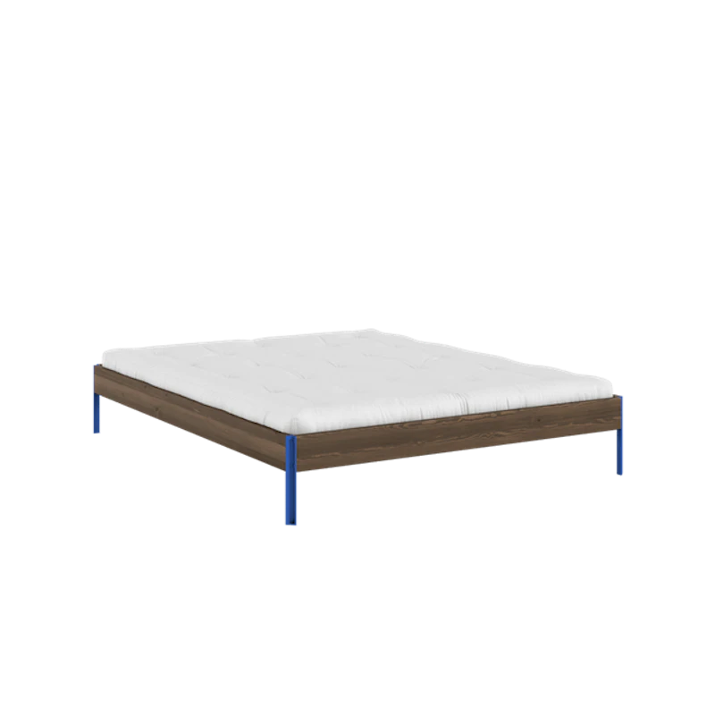 Core Sengeramme 160x200 Johannesbrunt/Livlig Blå