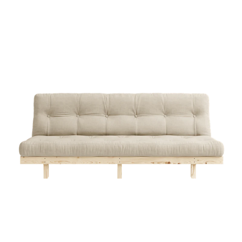 Lean Sovesofa Med 5-lags Madrass 130x190 Beige/Raw