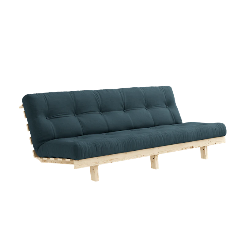 Lean Sovesofa Med Alpha Madrass 130x200 Petroleum/Raw