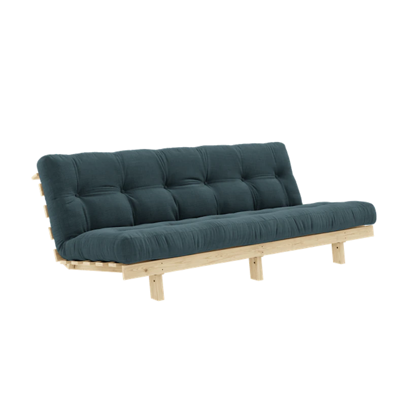 Lean Sovesofa Med Alpha Madrass 130x200 Lys Blå/Raw