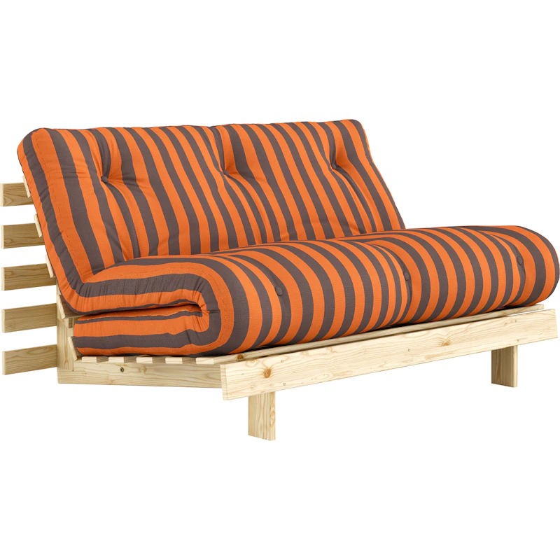 Roots Sovesofa 140x200 cm, Oransje / Brun