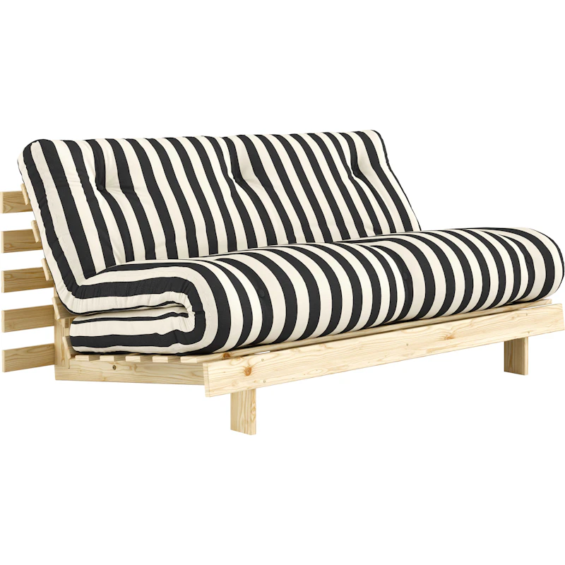 Roots Sovesofa 160x200 cm, Sort / Hvit