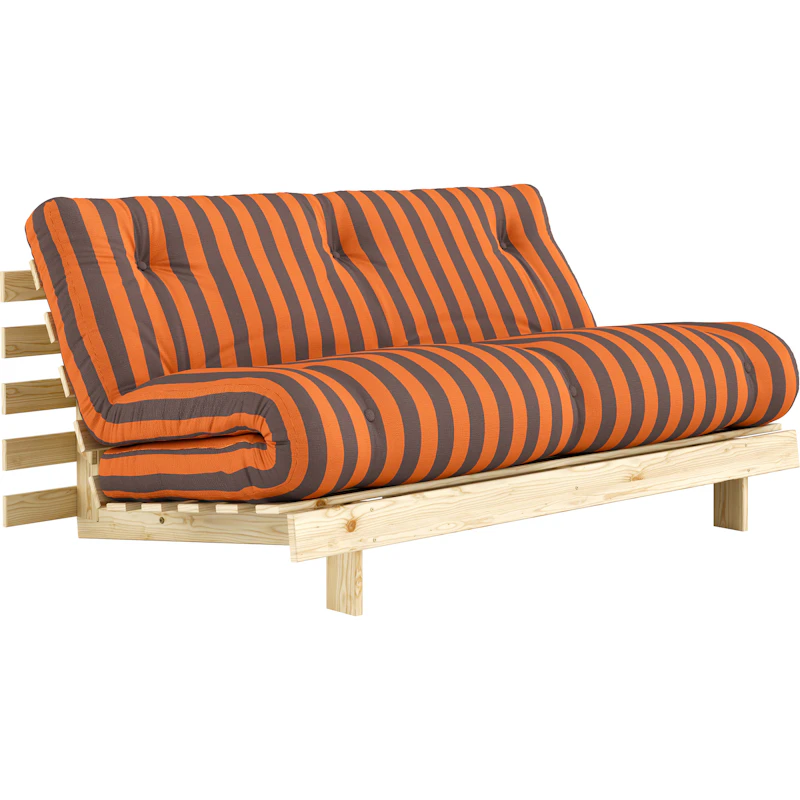 Roots Sovesofa 160x200 cm, Oransje / Brun