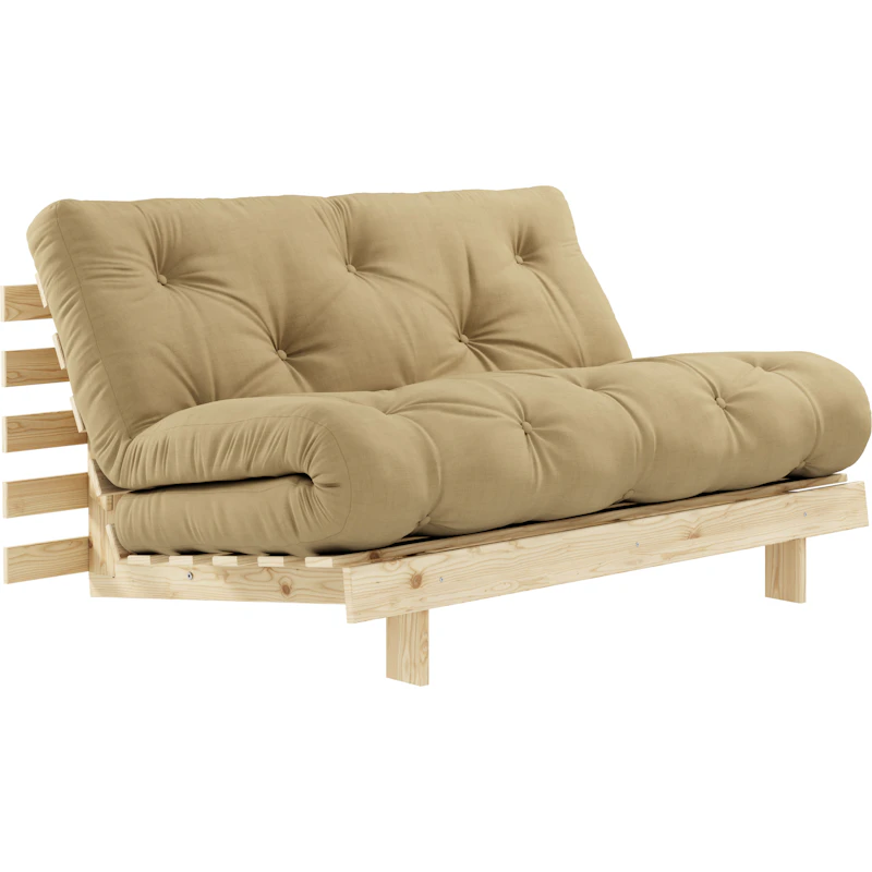 Roots 140 Sovesofa Med Madrass, Raw / Wheat Beige