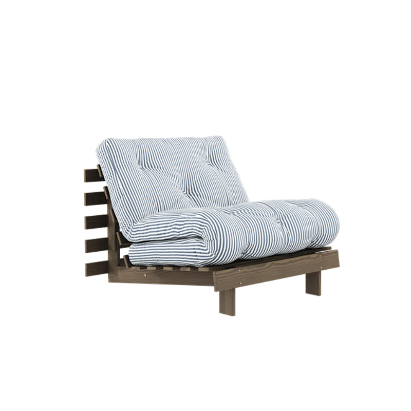 Roots Sovesofa Med Madrass 90x200 Johannesbrunt/Strandblå
