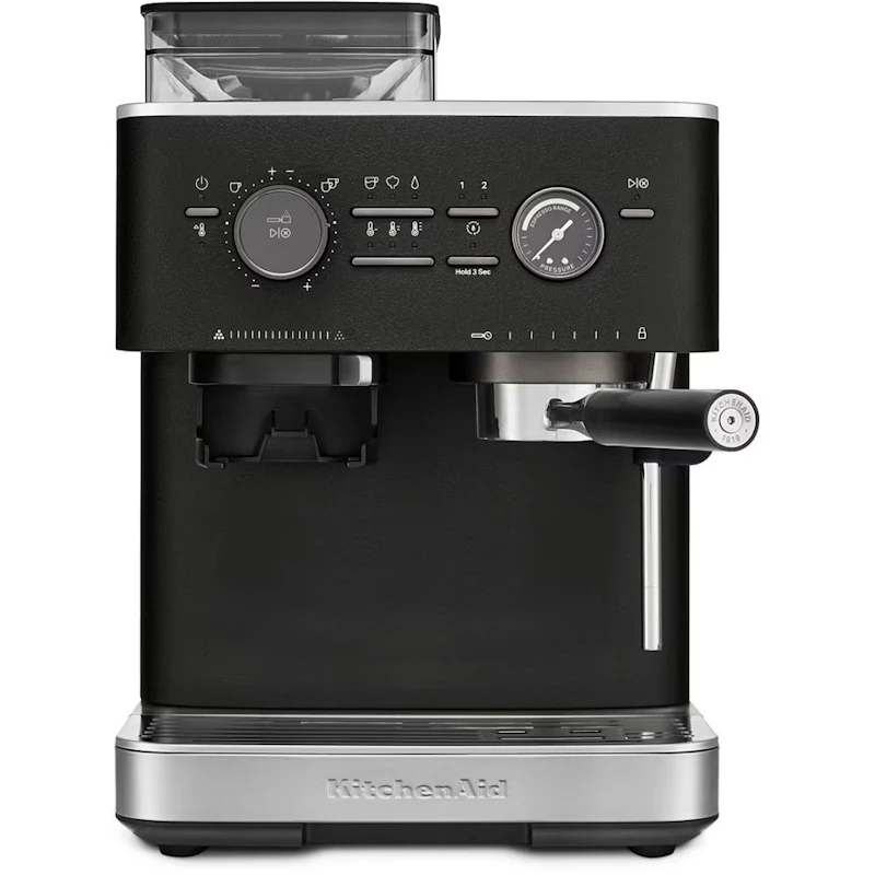 5KES6551EBK Halvautomatisk Espressomaskin Med Kaffekvern, Støpejern Sort