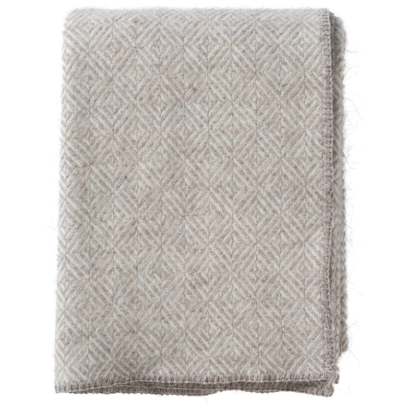 Diamonds Pledd 130x180 cm, Natural Beige