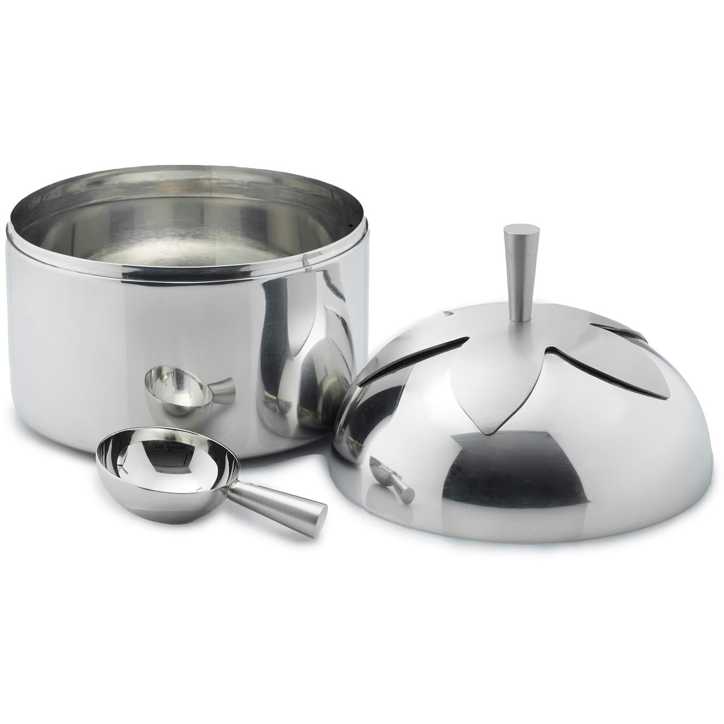 Klong Blad Krukke  15 Cm -  Oppbevaringsbokser & Lokk Rustfritt st&aring;l - 32100S