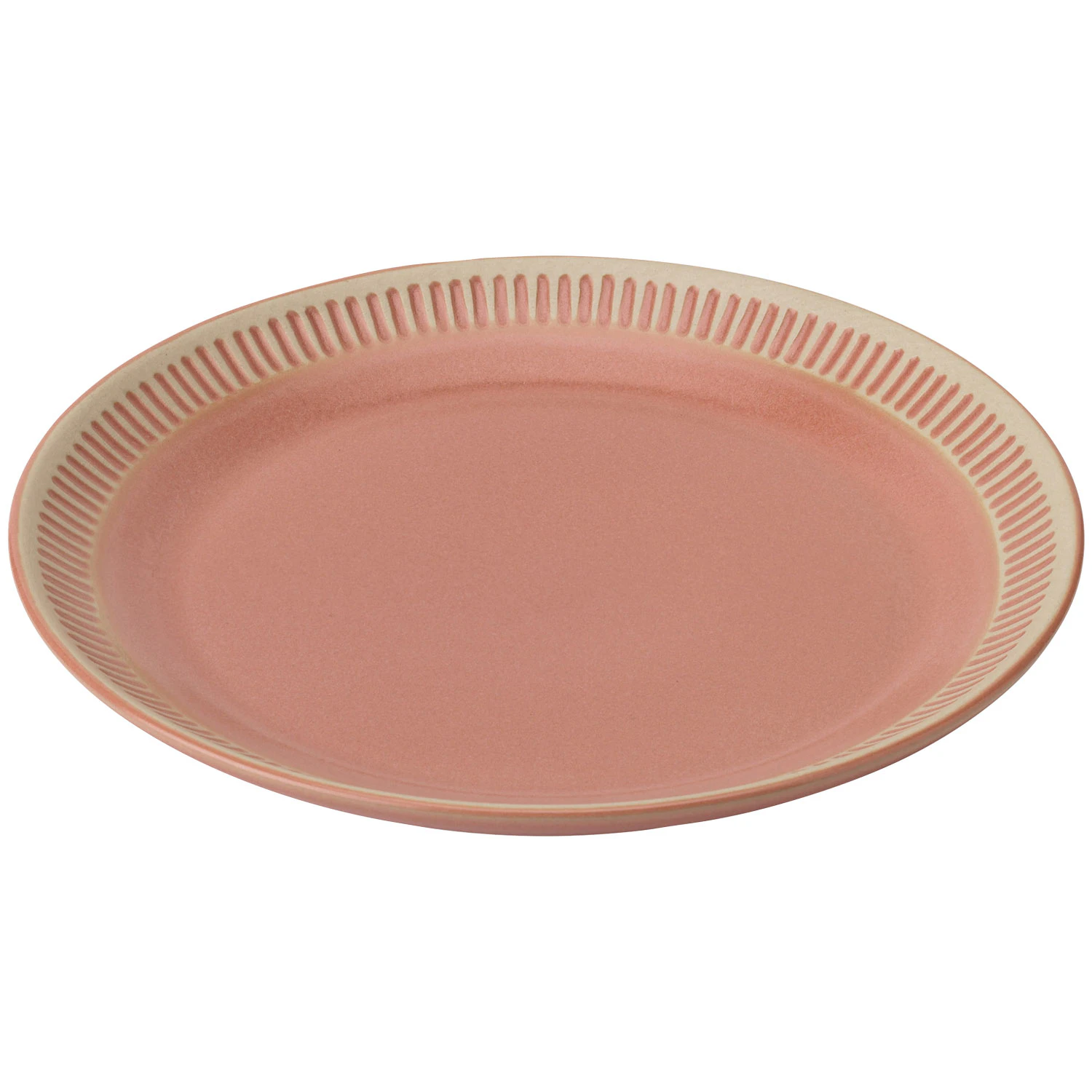 Knabstrup Keramik Colorit Tallerken 19 Cm Farget -  Asjetter Stengods Korall - K1283