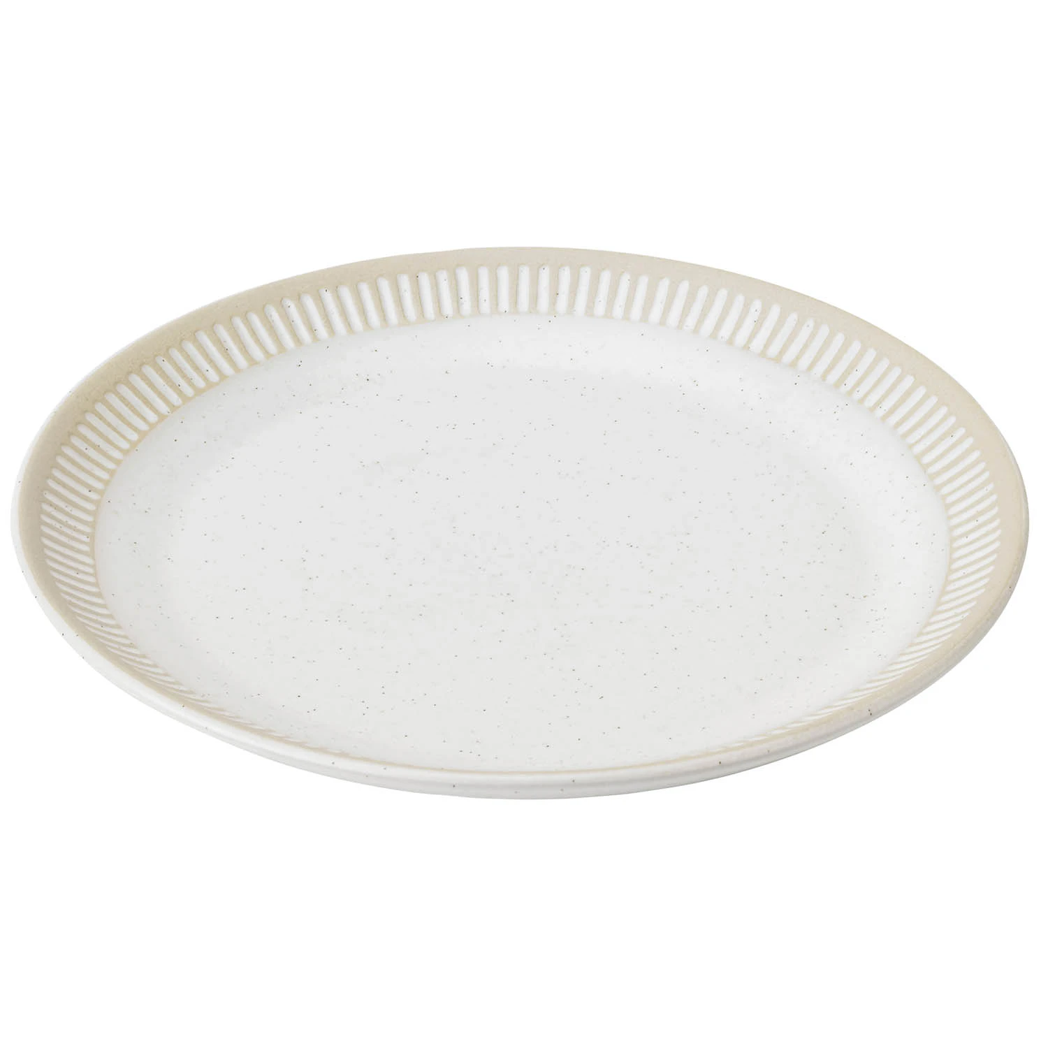 Knabstrup Keramik Colorit Tallerken 22 Cm  -  Tallerkener Stengods Sand - K1400