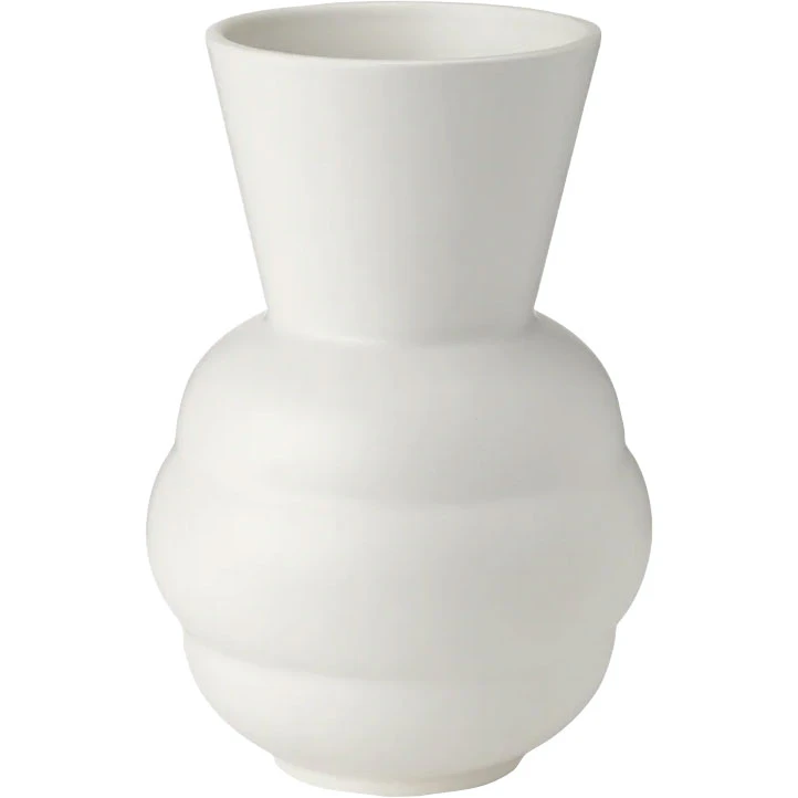 Knabstrup Keramik Tortus Archie No1 Vase 21 Cm  -  Vaser Keramikk Hvit - K1570