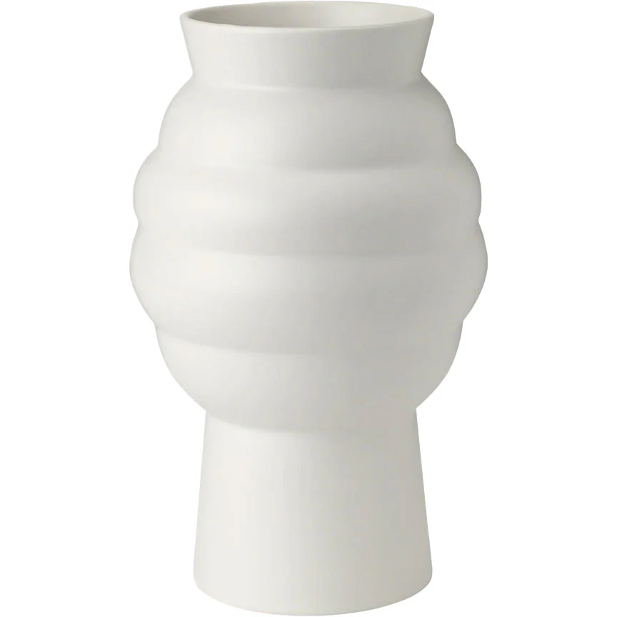 Knabstrup Keramik Tortus Archie No2 Vase 23,5 Cm  -  Vaser Keramikk Hvit - K1571