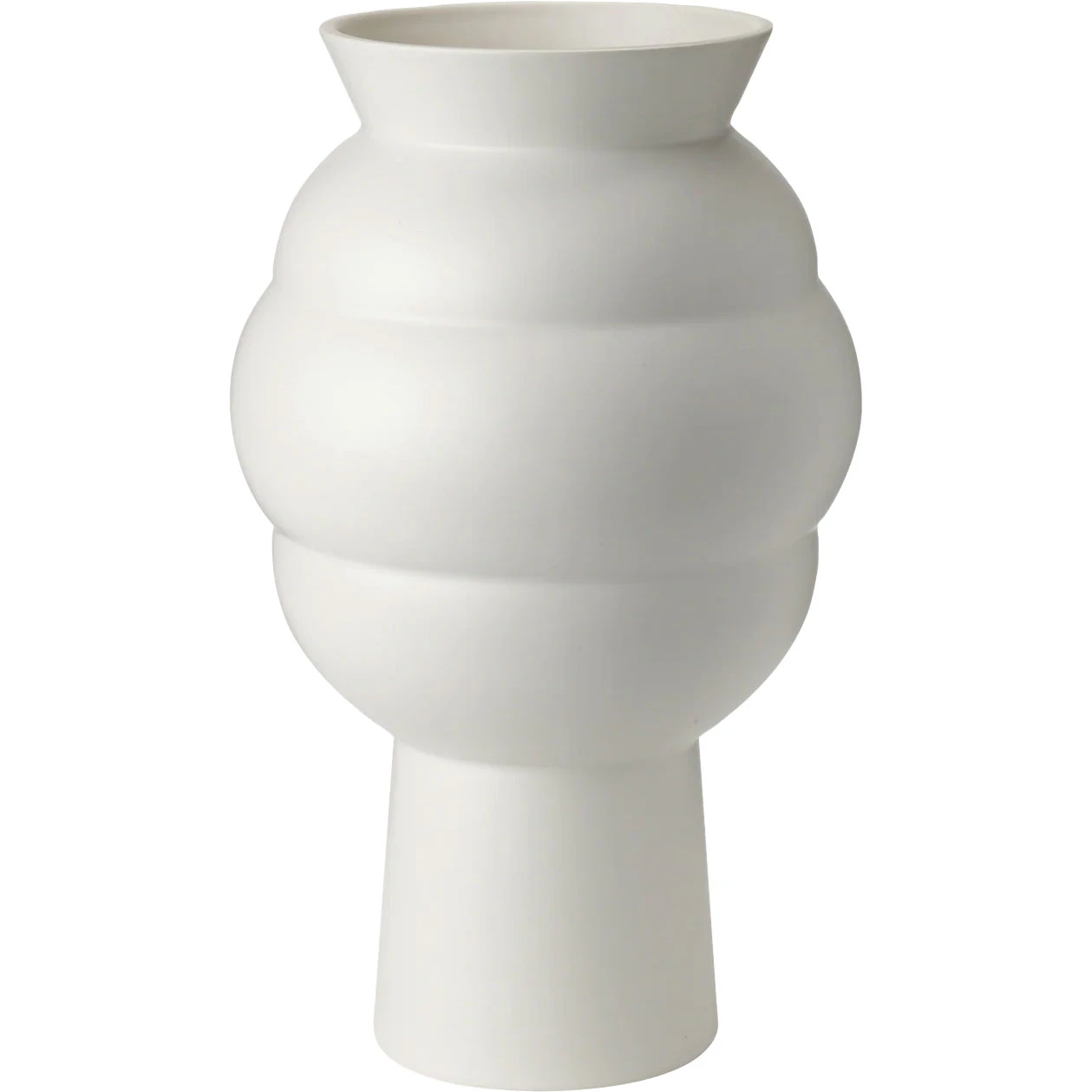 Knabstrup Keramik Tortus Archie No4 Vase 37 Cm  -  Vaser Keramikk Hvit - K1573