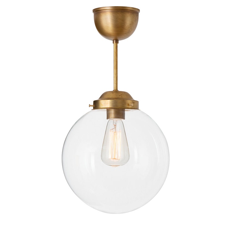 Glob Taklampe 25 cm, Messing