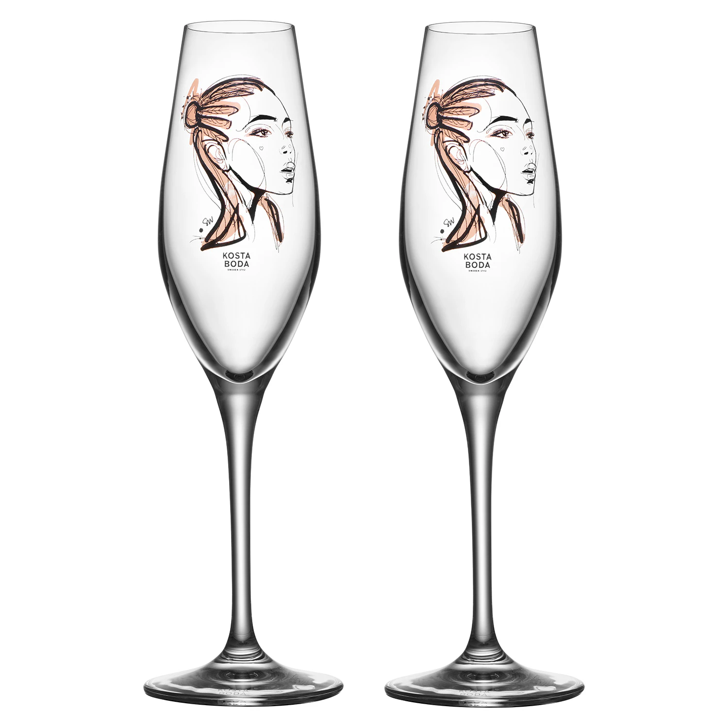 Kosta Boda All About You Champagne 23 Cl  2-pk Forever Yours -  Champagneglass Glass Klar - 7092000