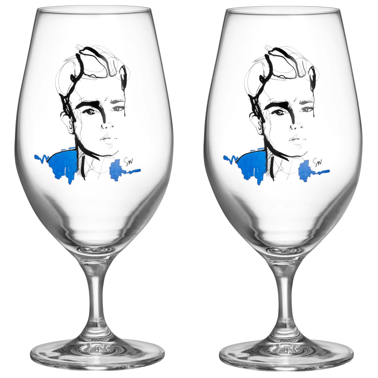 Kosta Boda All About You &Oslash;l 40 Cl 2-pk Celebrate Him -  &Oslash;lglass Glass Klar - 7092410