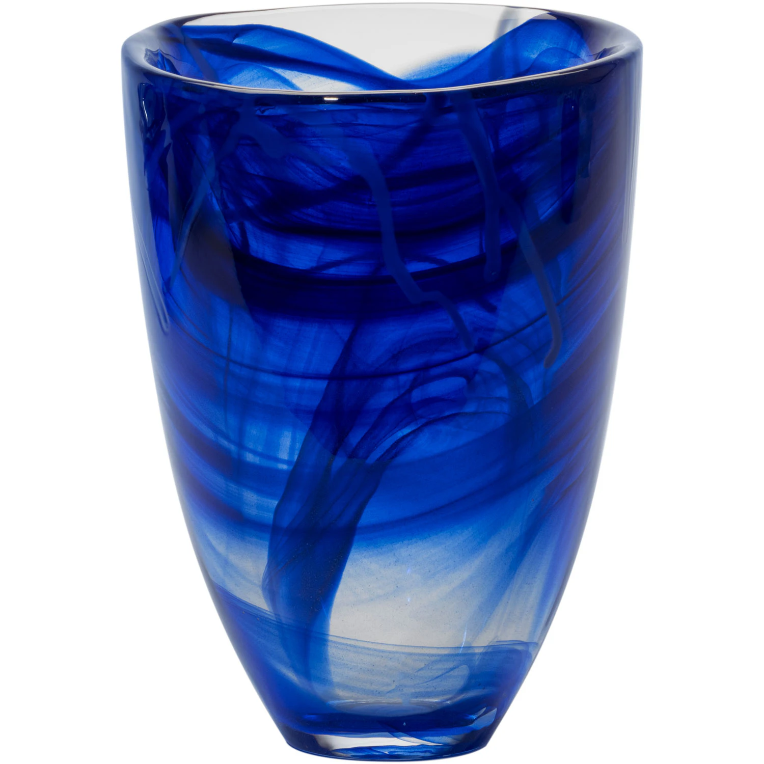 Kosta Boda Contrast Vase 20 Cm  -  Vaser Krystall Bl&aring; - 7042413