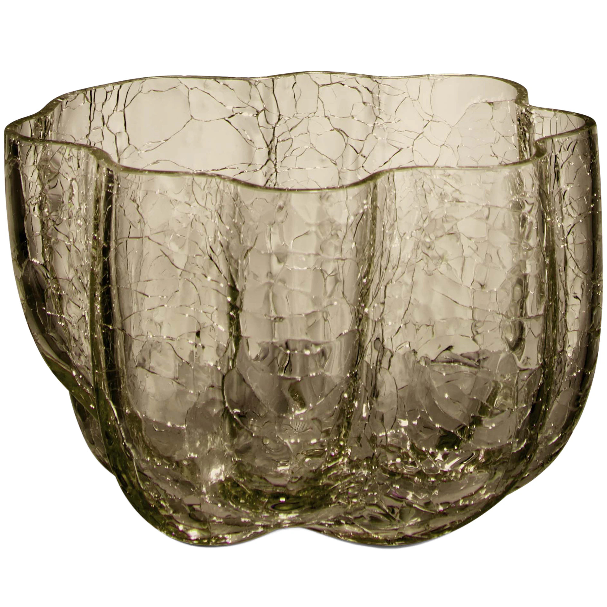 Kosta Boda Crackle Lyslykte - Lyslykter Glass Taupe - 7062613
