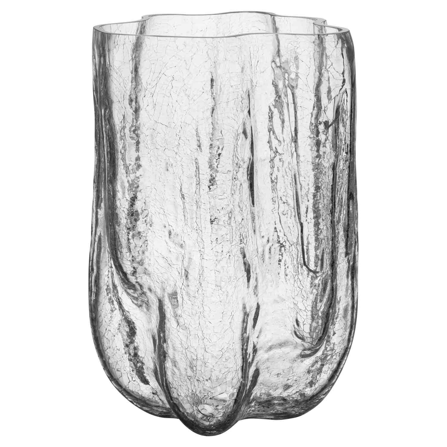 Kosta Boda Crackle Vase 37 Cm  -  Vaser Munnbl&aring;st Glass Klar - 7042211