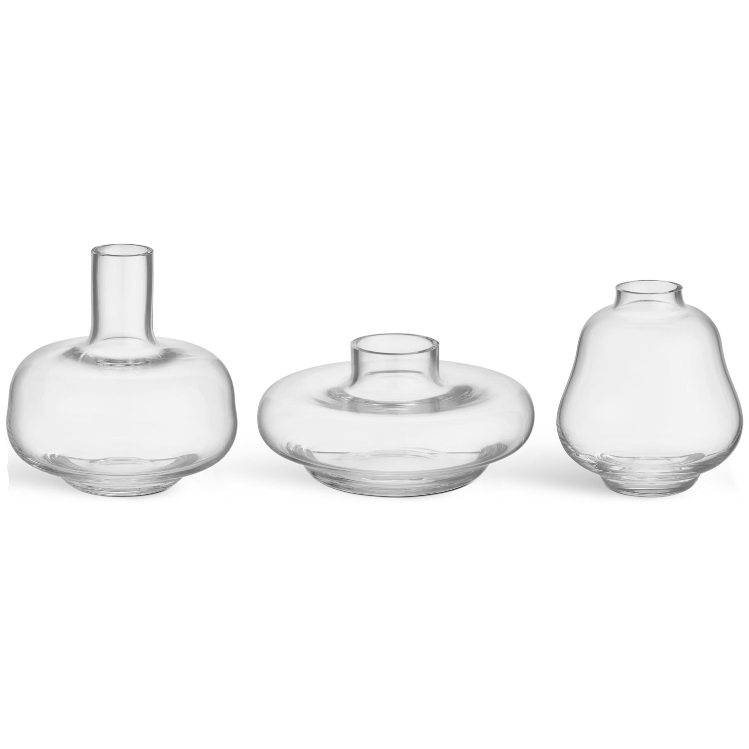 Kosta Boda Kappa Vaser 3 Deler -  Vaser Glass Klar - 7042400