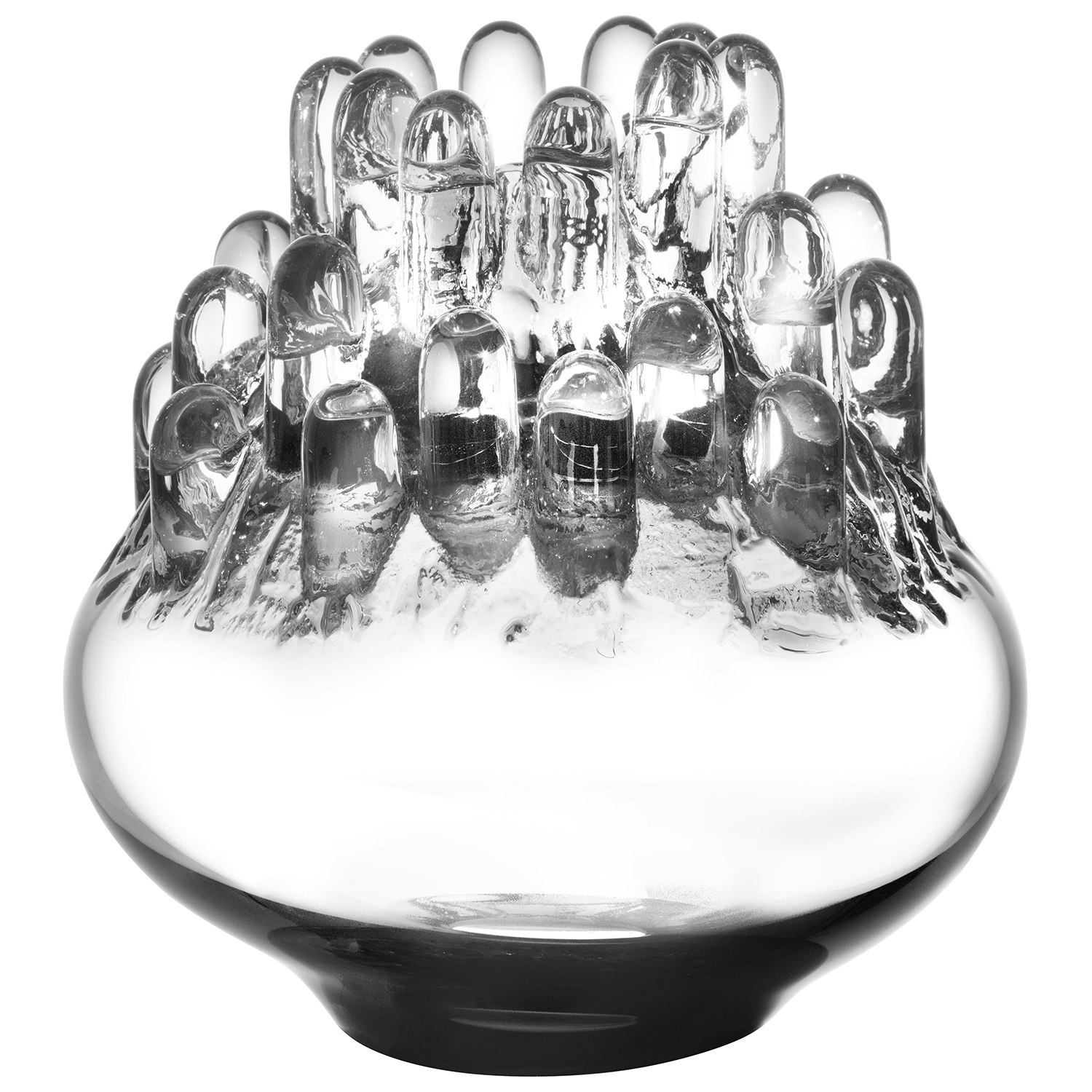 Kosta Boda Polar Telysholder Medium 20 Cm  -  Lyslykter Munnbl&aring;st Glass Klar - 7062008