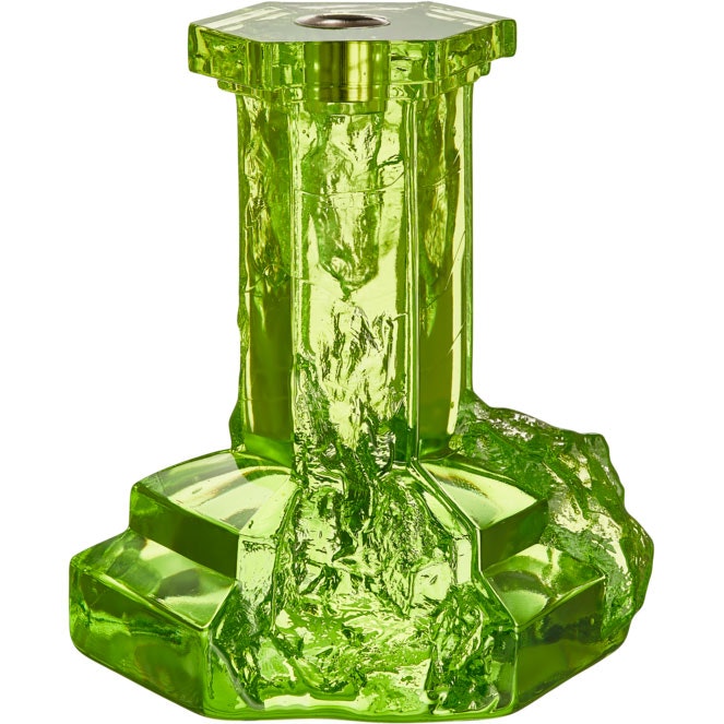 Kosta Boda Rocky Baroque Lysestake 175 Mm  -  Lysestaker Krystall Kryptonit - 7062314