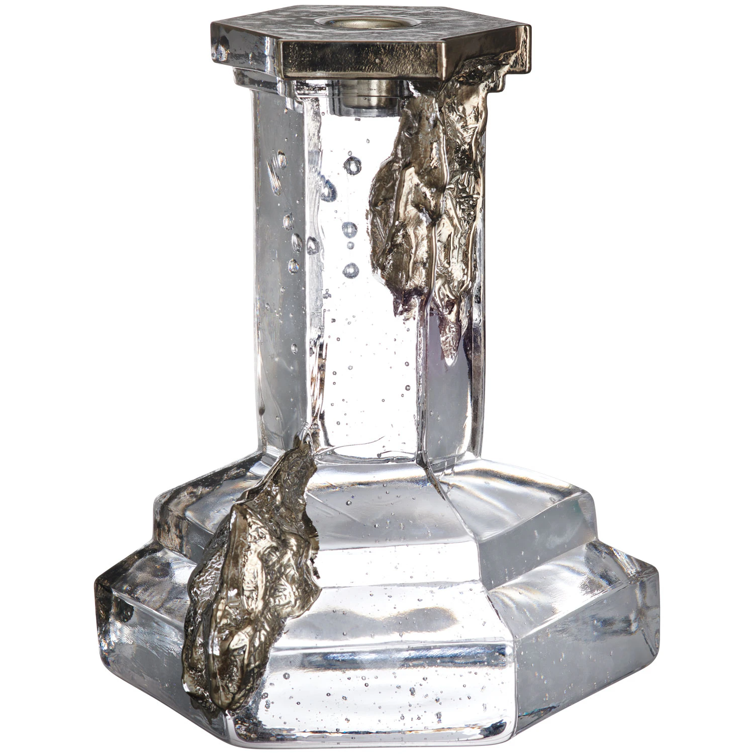 Kosta Boda Rocky Baroque Lysestake 175 Mm  -  Lysestaker Krystall Glossy Glaze - 7062323