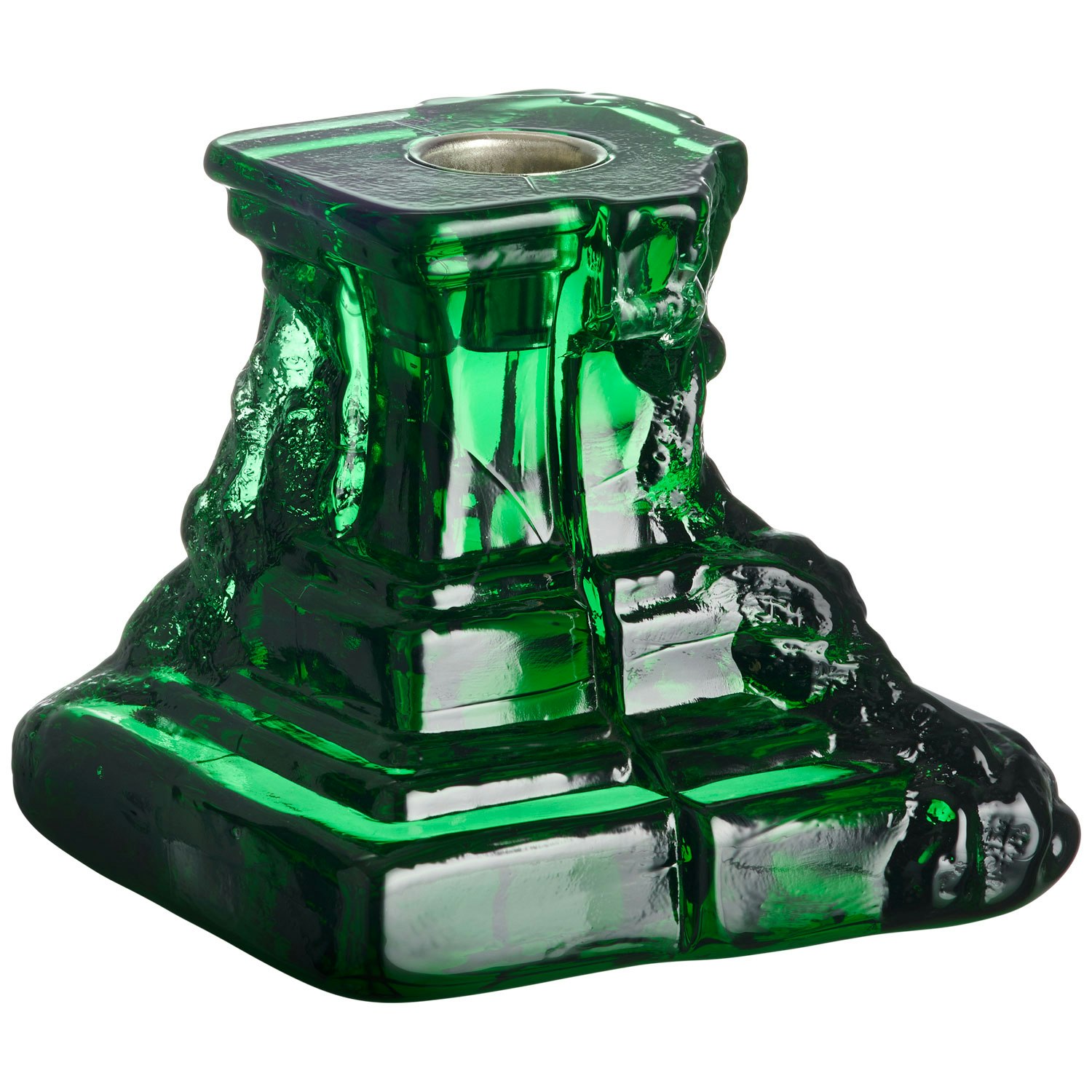 Kosta Boda Rocky Baroque Lysestake 95 Mm Emerald -  Lysestaker Krystall Smaragd - 7062315