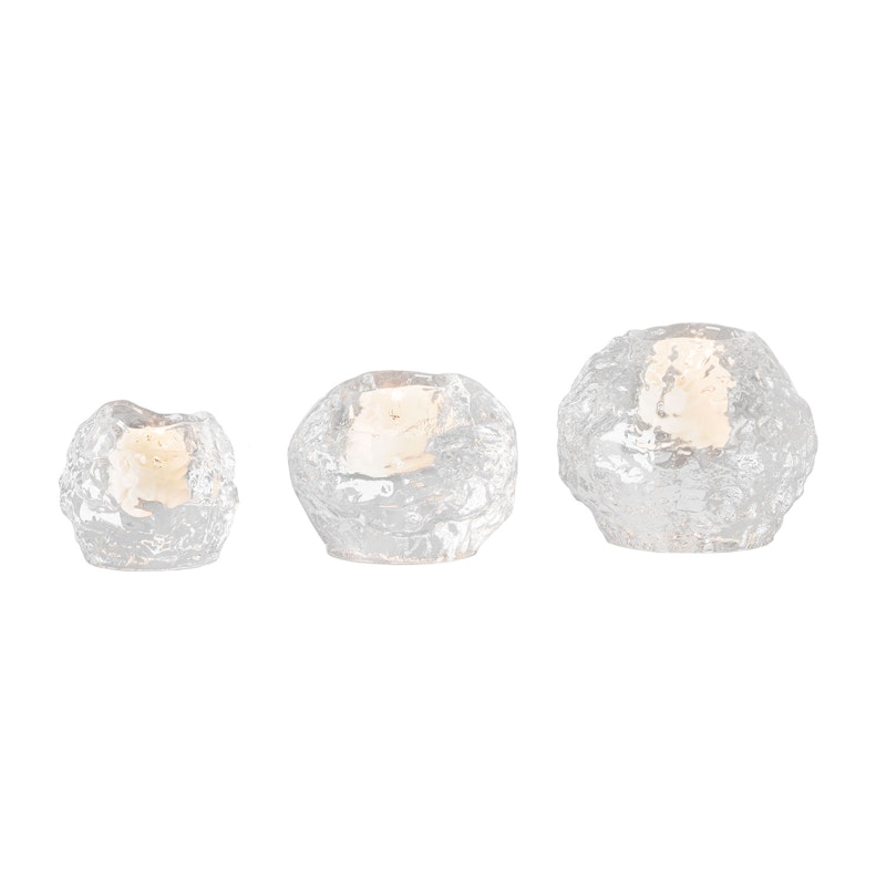 Snowball Lyslykt 3-Pakk, Krystall