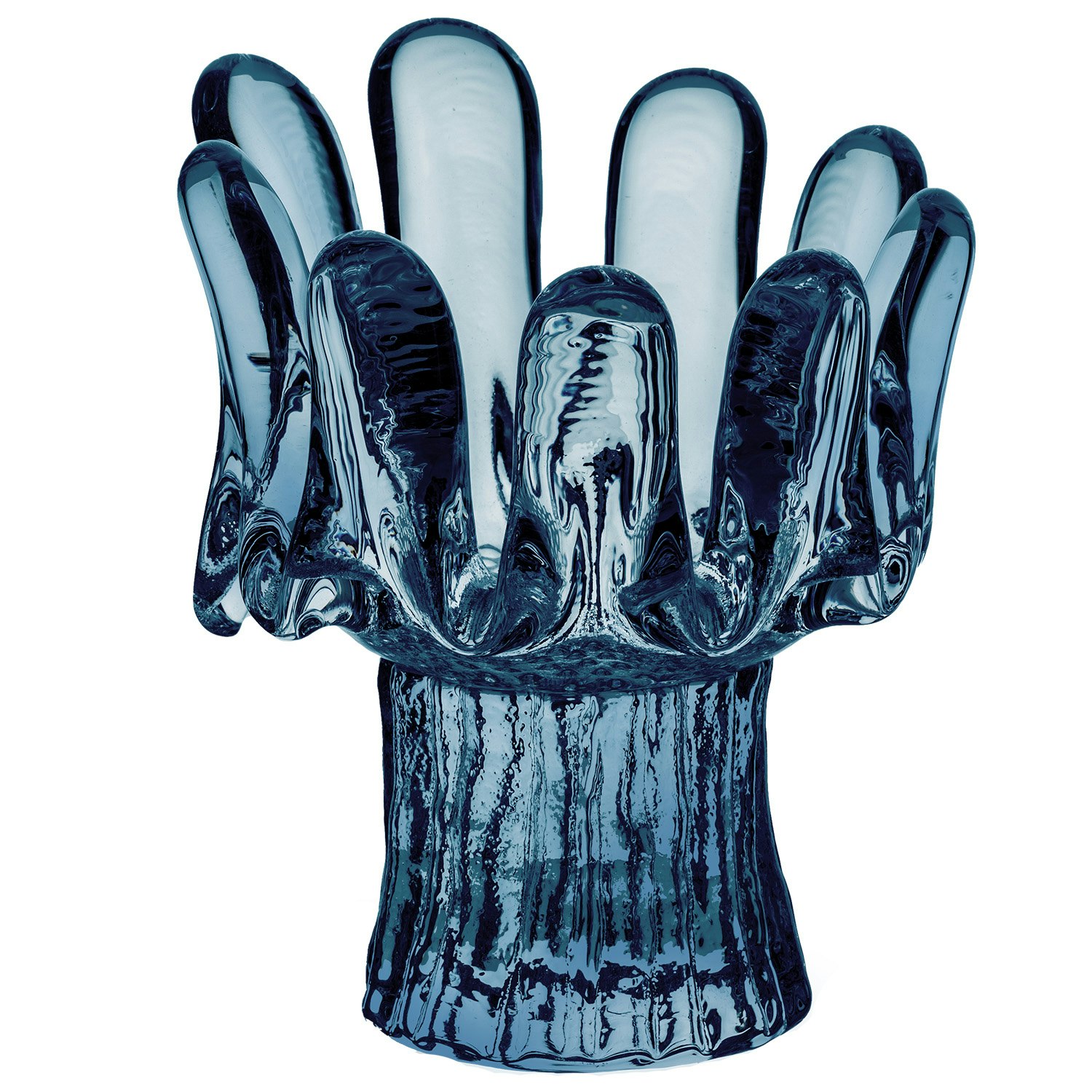 Kosta Boda Sunflower Lyslykte 11,5 Cm  -  Lysestaker Resirkulert Glass Bl&aring; - 7062510