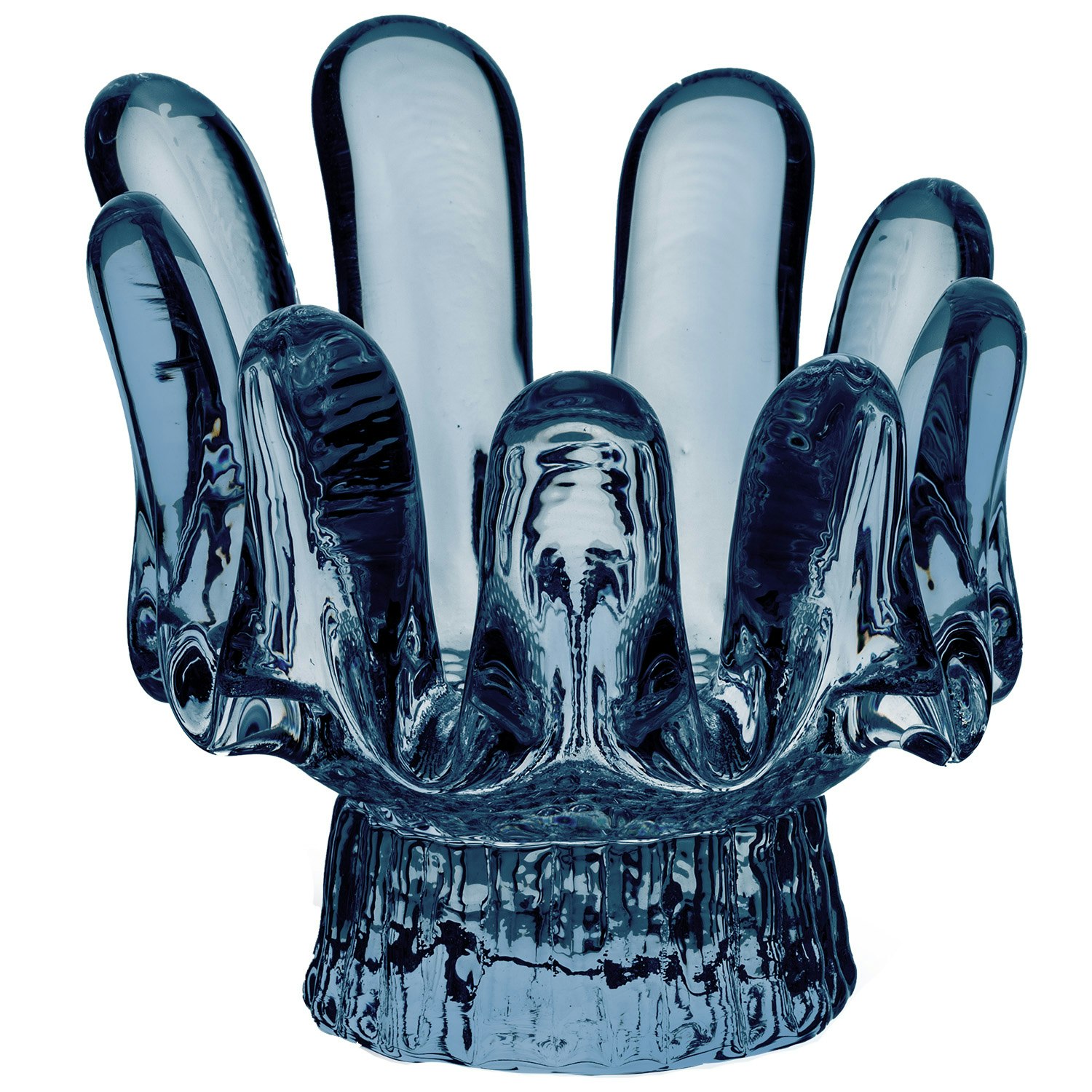 Kosta Boda Sunflower Lyslykte 9,2 Cm  -  Lysestaker Resirkulert Glass Bl&aring; - 7062509