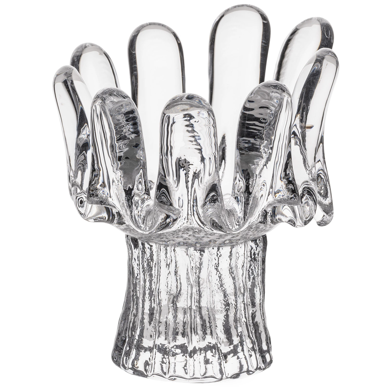 Kosta Boda Sunflower Lyslykte 11,5 Cm  -  Lysestaker Resirkulert Glass Klar - 7062513