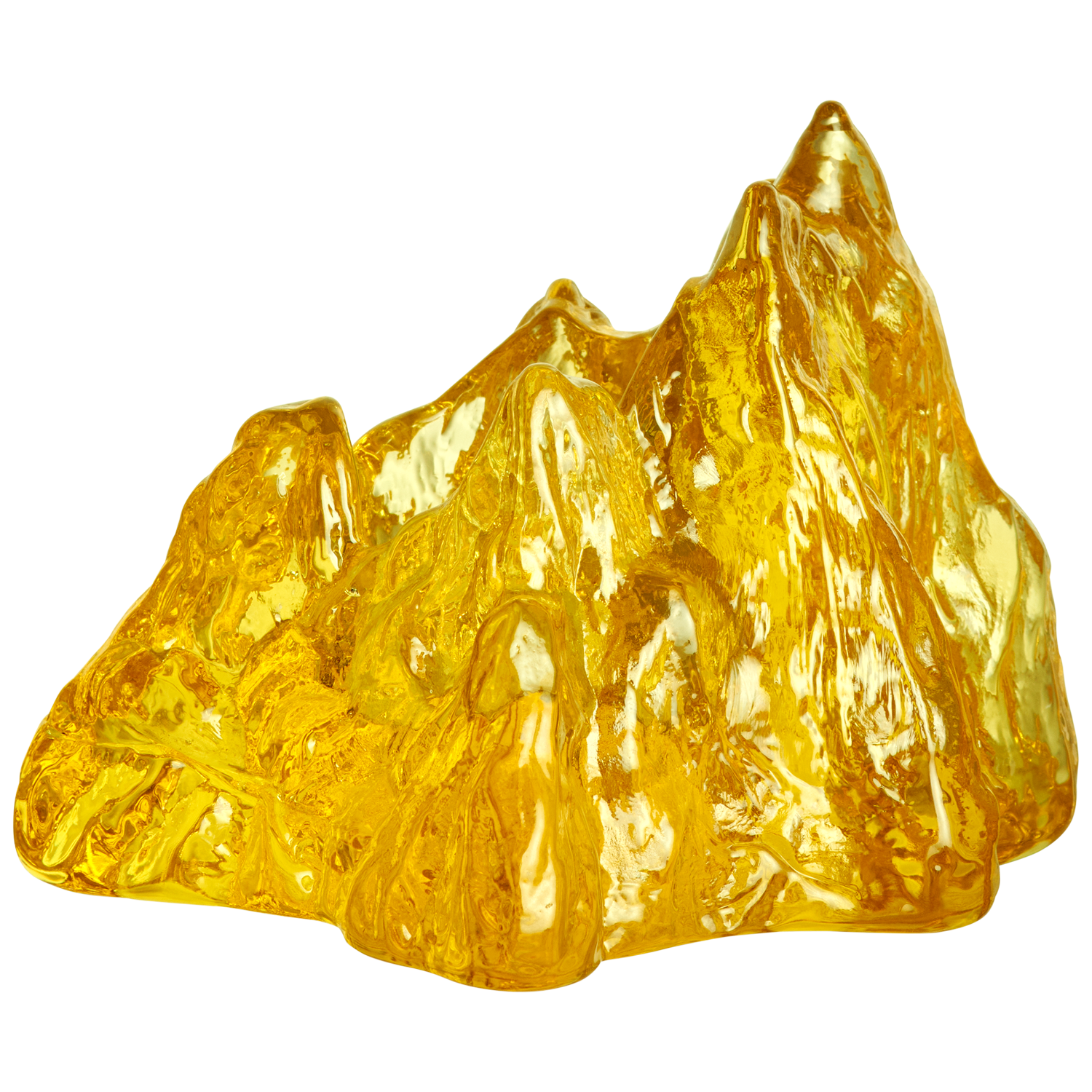 Kosta Boda The Rock Lanterne  -  Lyslykter Glass Gul - 7062327