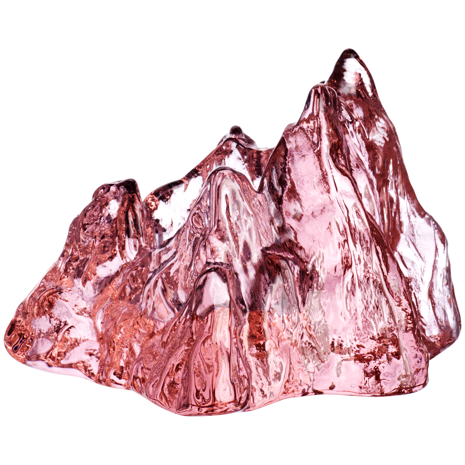 Kosta Boda The Rock Lanterne  -  Lyslykter Glass Rosa - 7062326