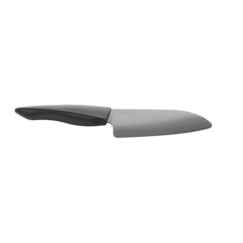 Shin Santoku-Kniv 14 cm, Svart