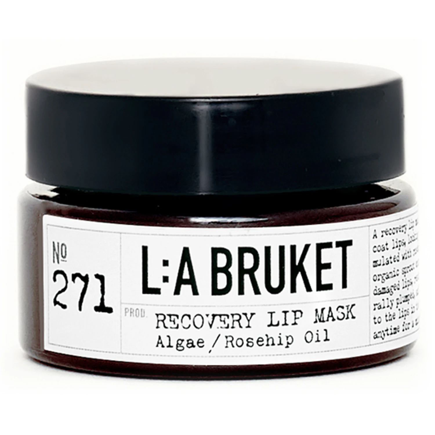Bilde av L:a Bruket 271 Recovery Lip Mask Algae/Rosehip oil 15 ml