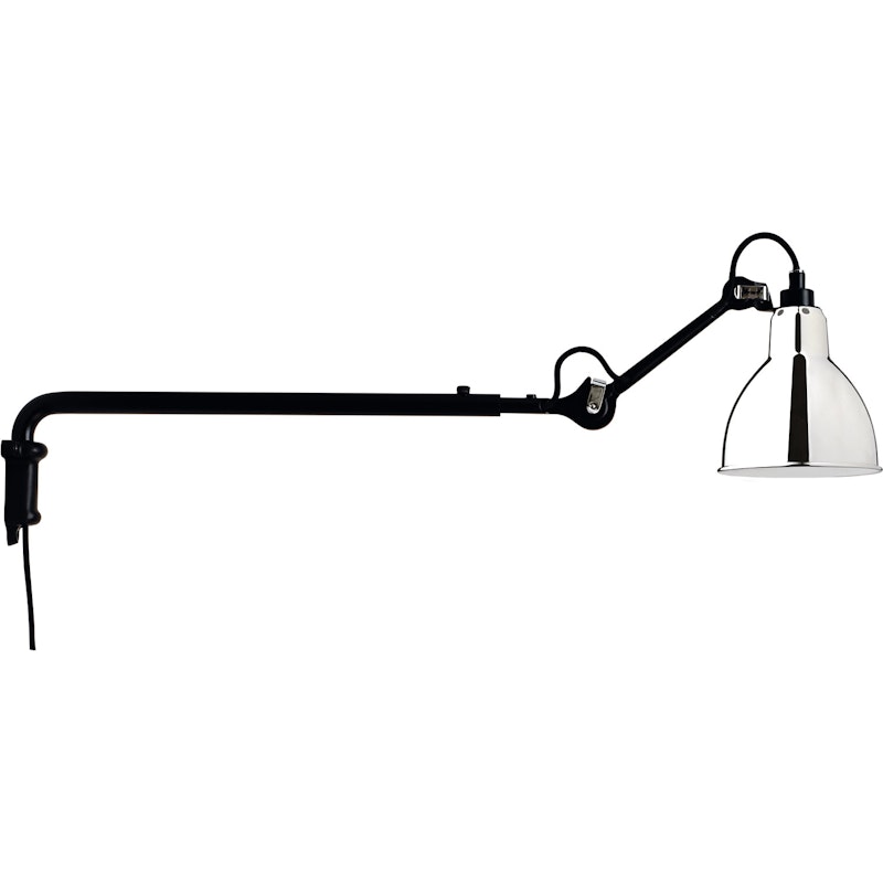 La Lampe Gras N°203 Vegglampe, Svart / Chrome