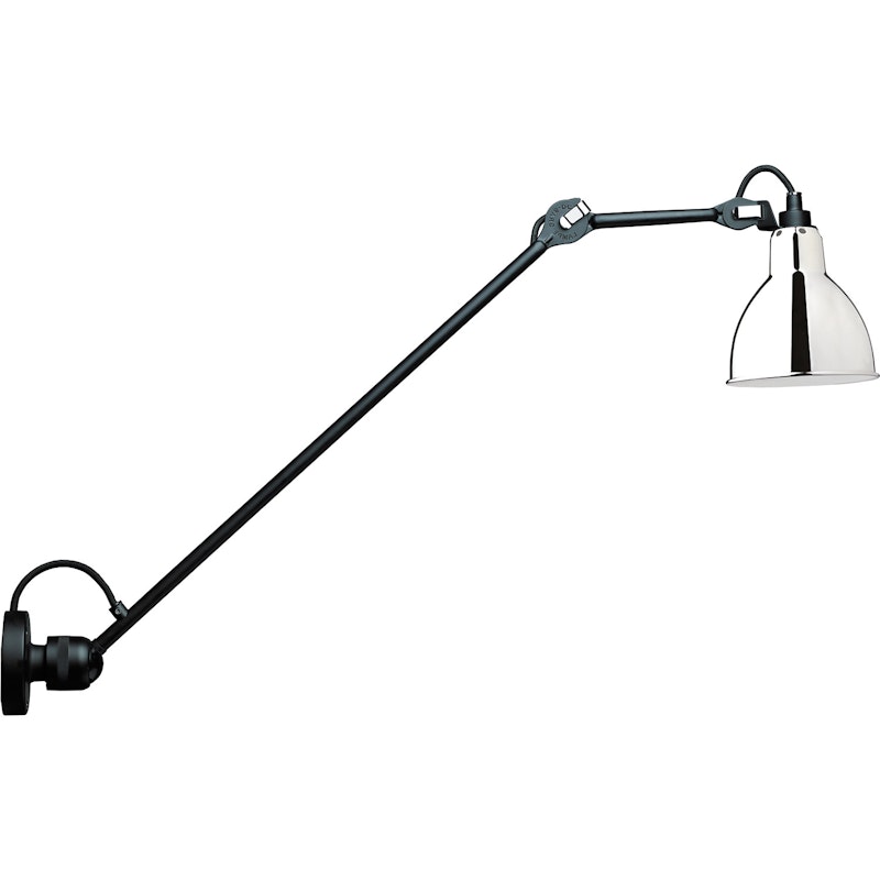 La Lampe Gras N°304 Vegglampe L60, Svart / Chrome