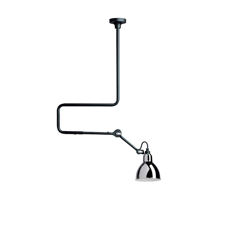 La Lampe Gras N°312 Taklampe, Svart / Chrome